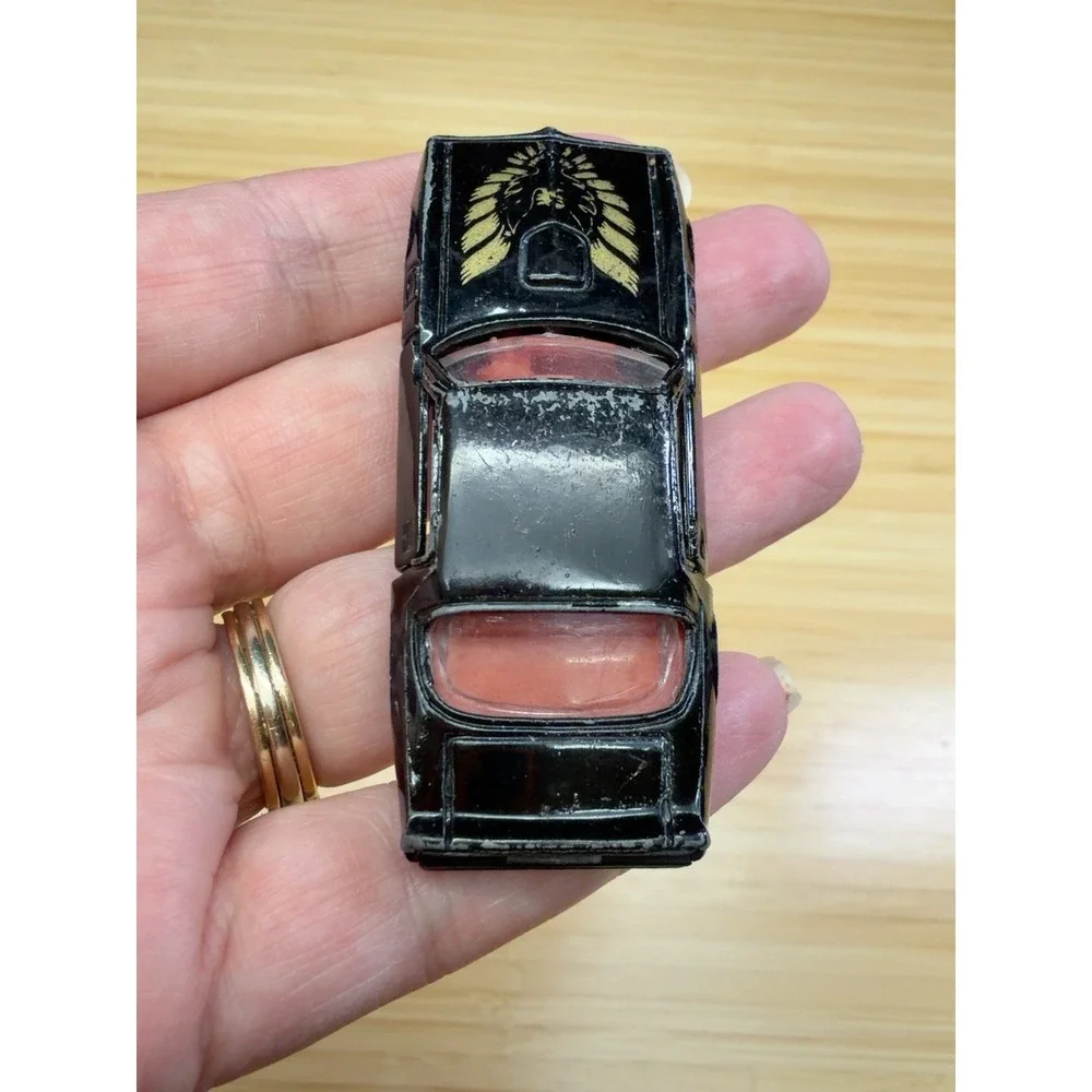 Vintage Yat Ming Pontiac Firebird Trans Am Black Gold Eagle Diecast Car